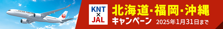 【JAL】1/31まで限定！2025年1/1～3/31の北海道・福岡・沖縄航空券＋宿泊プラン タイムセール！