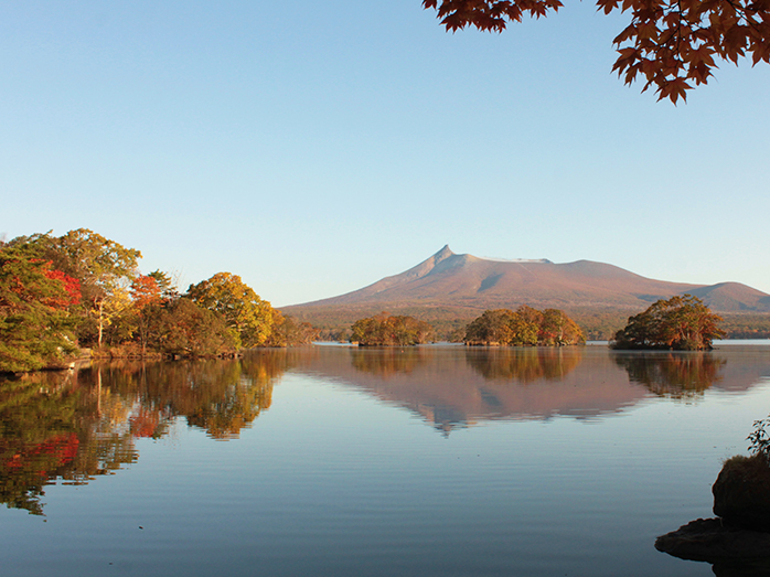 紅葉と駒ケ岳