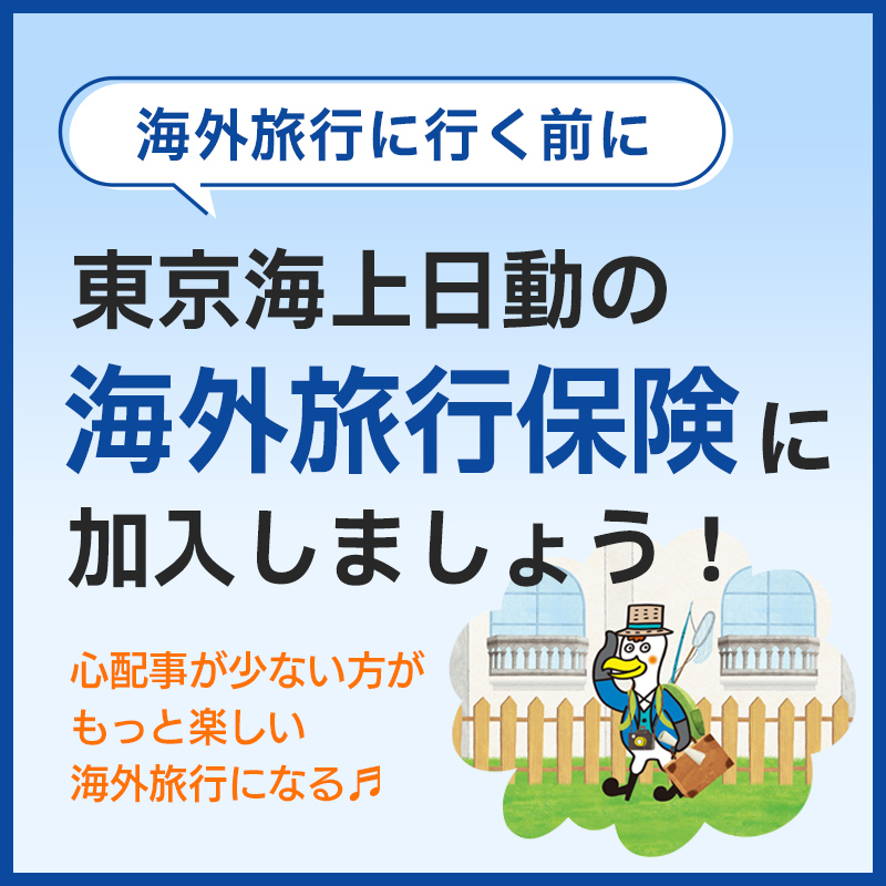 東京海上日動の海外旅行保険