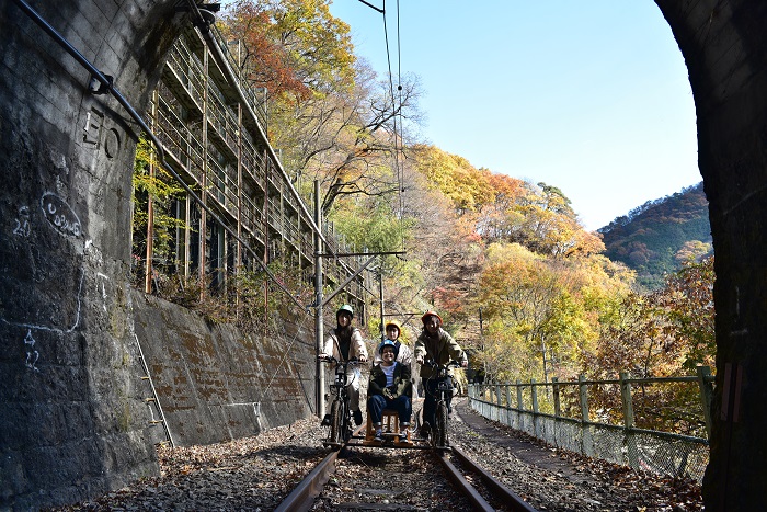 自転車型トロッコ「アガッタン」