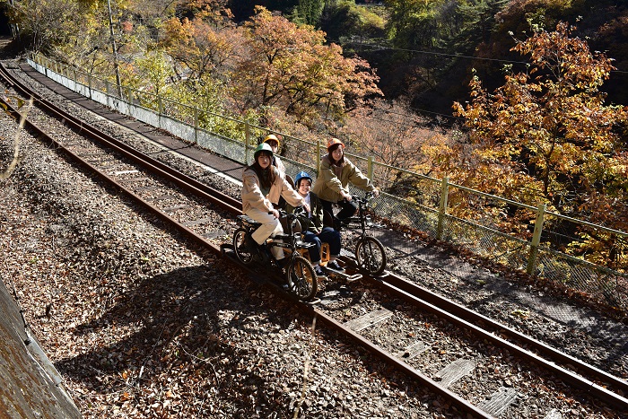 自転車型トロッコ「アガッタン」