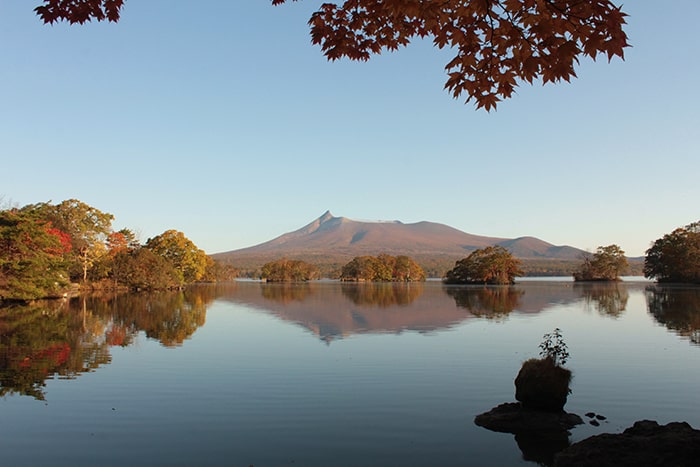 紅葉と駒ケ岳