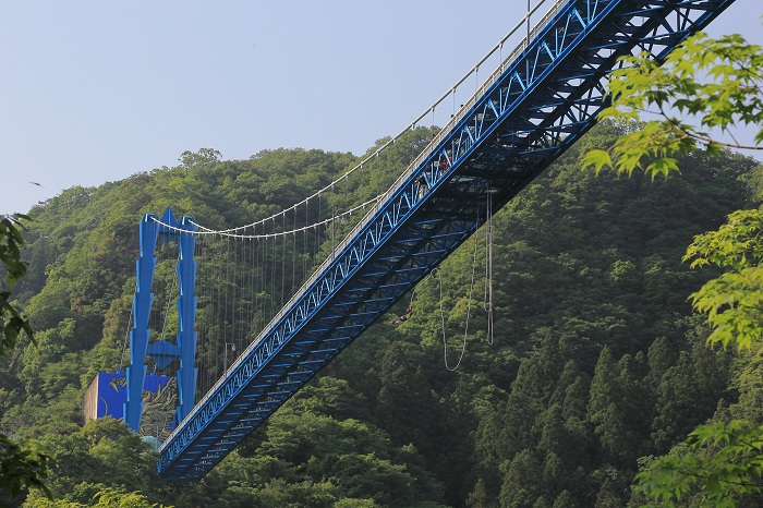 バンジージャンプ（竜神大吊橋）　（ばんじーじゃんぷ（りゅうじんおおつりばし））