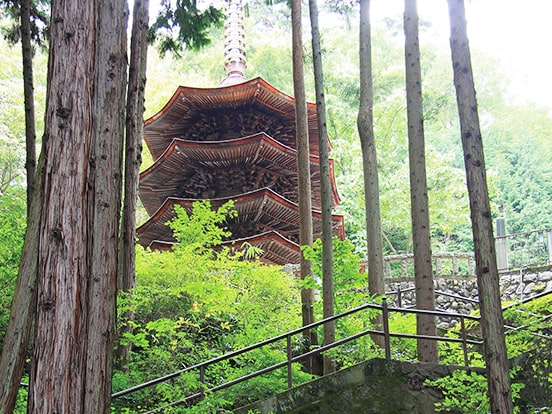 安楽寺八角三重塔　写真提供：別所温泉観光協会