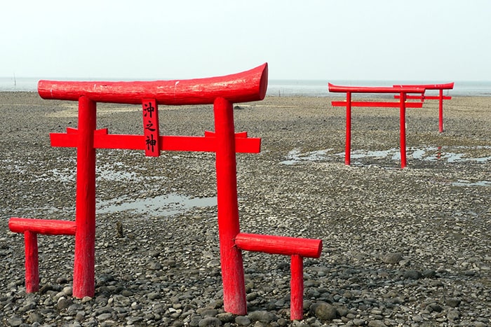 大魚神社の海中鳥居 