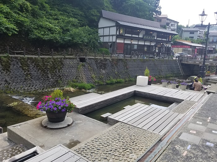 銀山温泉　和楽足湯