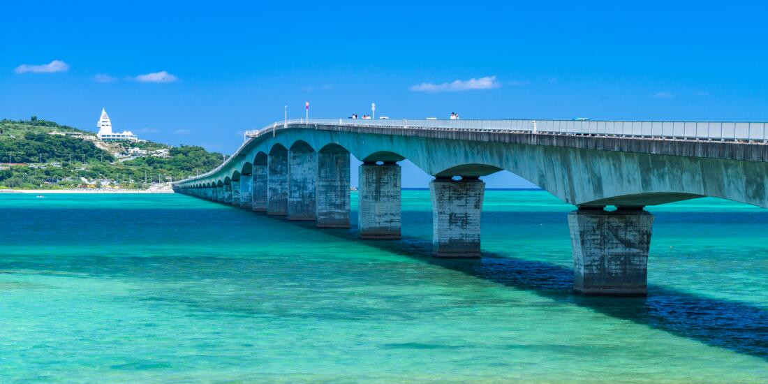 海上の大橋を渡る！
古宇利島の観光スポット