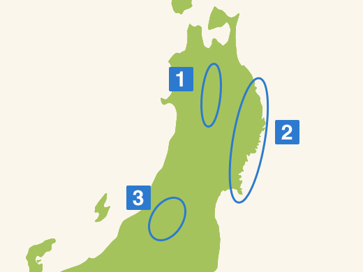 東北エリア地図