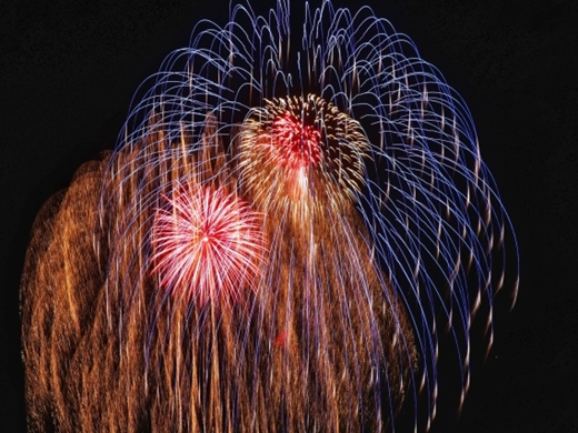 七夕祭り前夜の花火大会