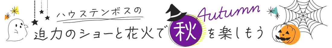 ハウステンボスの迫力のショーと花火で秋を楽しもう