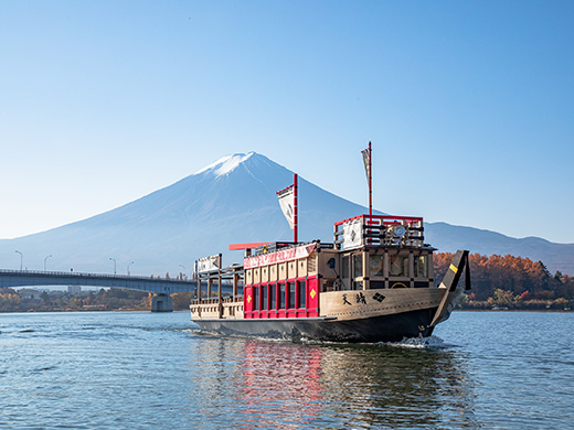 河口湖遊覧船 天晴