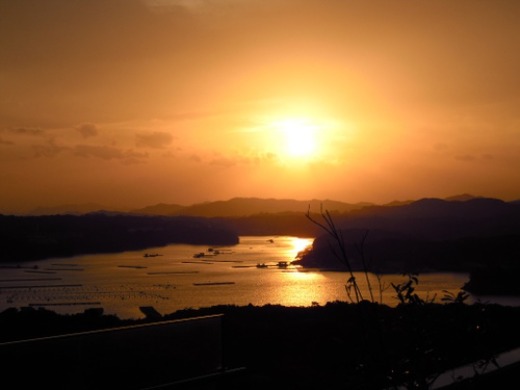 英虞湾の夕景