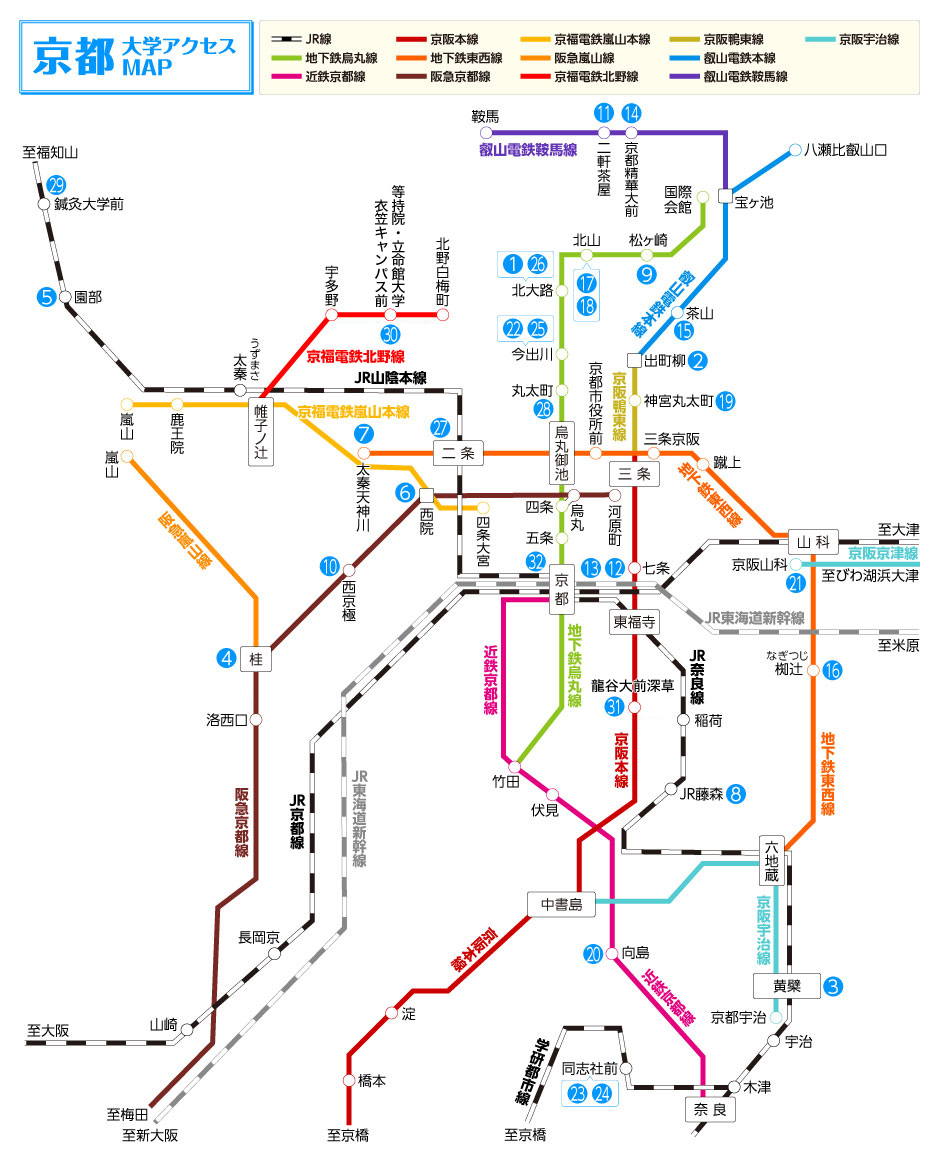 京都 大学アクセスMAP