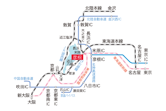 彦根アクセスマップ