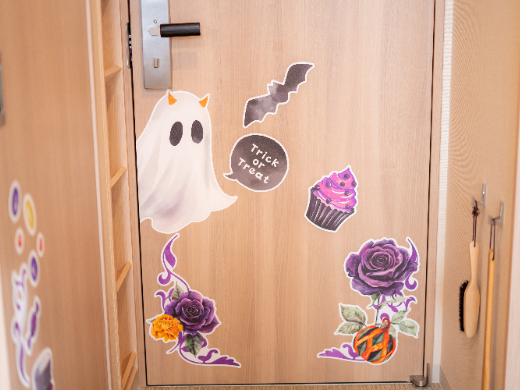 お部屋にはおばけちゃんの姿も♪