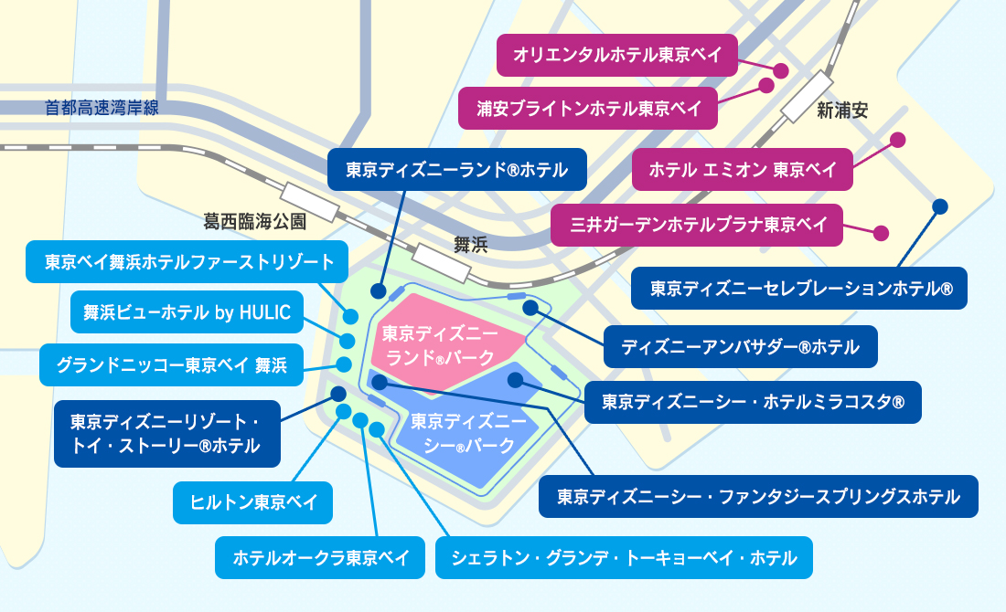 新浦安ディズニー提携ホテル宿泊権 ディズニーホテル・東京ディズニーリゾート(R) 提携ホテル特集（宿泊